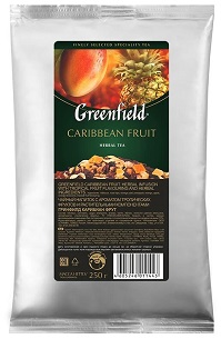 10 УПАКОВОК ЧАЯ GREENFIELD CARIBBEAN FRUIT, ЛИСТОВОЙ, ФРУКТОВЫЙ